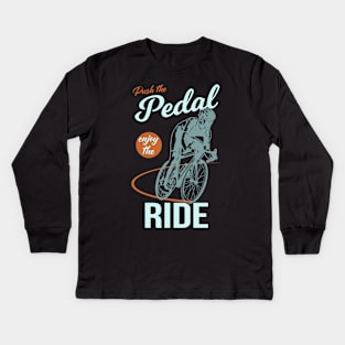 Racing Bike Cyclist Cycling Kids Long Sleeve T-Shirt